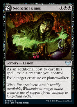 Necrotic Fumes [Strixhaven: School of Mages] | Webway Games