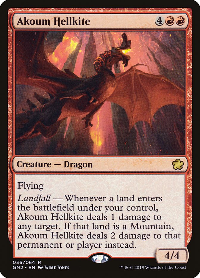 Akoum Hellkite [Game Night 2019] | Webway Games