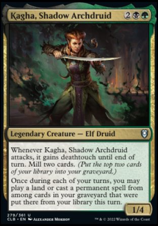 Kagha, Shadow Archdruid [Commander Legends: Battle for Baldur's Gate] | Webway Games