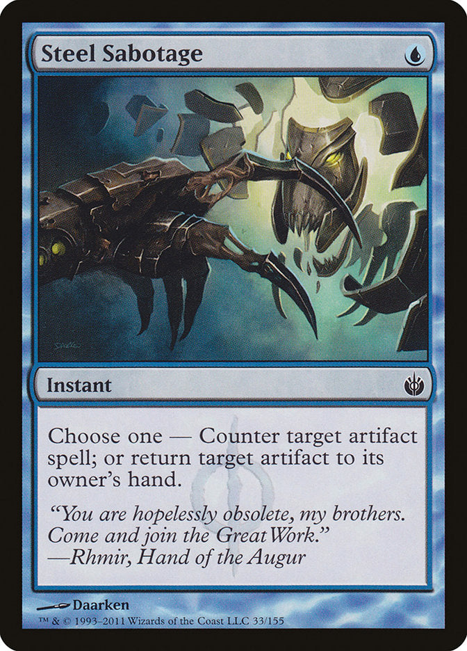 Steel Sabotage [Mirrodin Besieged] | Webway Games
