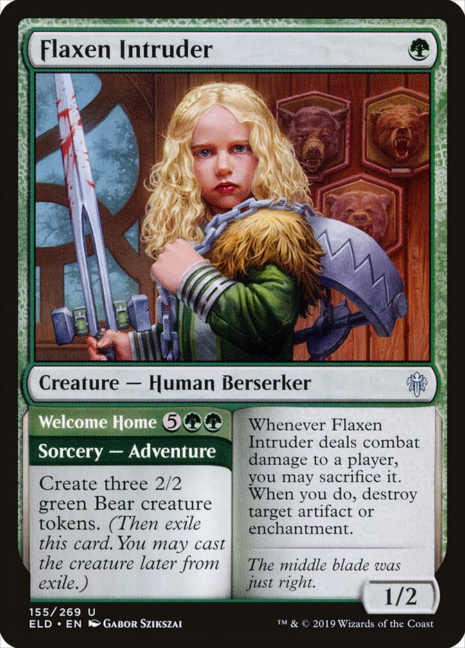 Flaxen Intruder // Welcome Home [Throne of Eldraine] | Webway Games