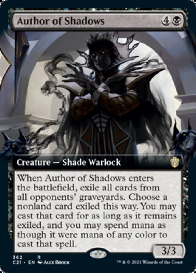 Author of Shadows (Extended) [Commander 2021] | Webway Games