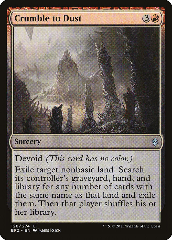 Crumble to Dust [Battle for Zendikar] | Webway Games