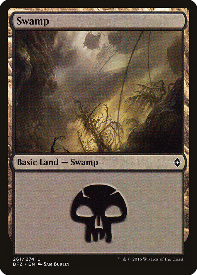 Swamp (#261a) [Battle for Zendikar] | Webway Games