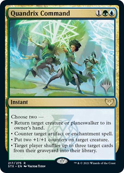 Quandrix Command (Promo Pack) [Strixhaven: School of Mages Promos] | Webway Games