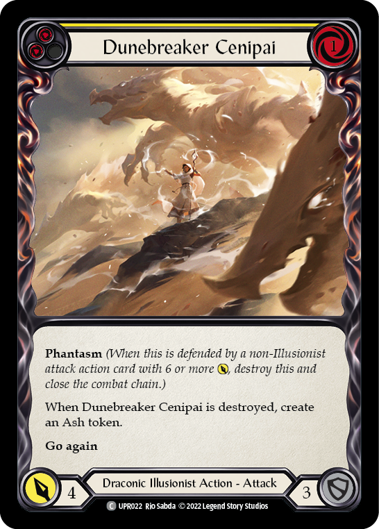 Dunebreaker Cenipai (Yellow) [UPR022] (Uprising)  Rainbow Foil | Webway Games
