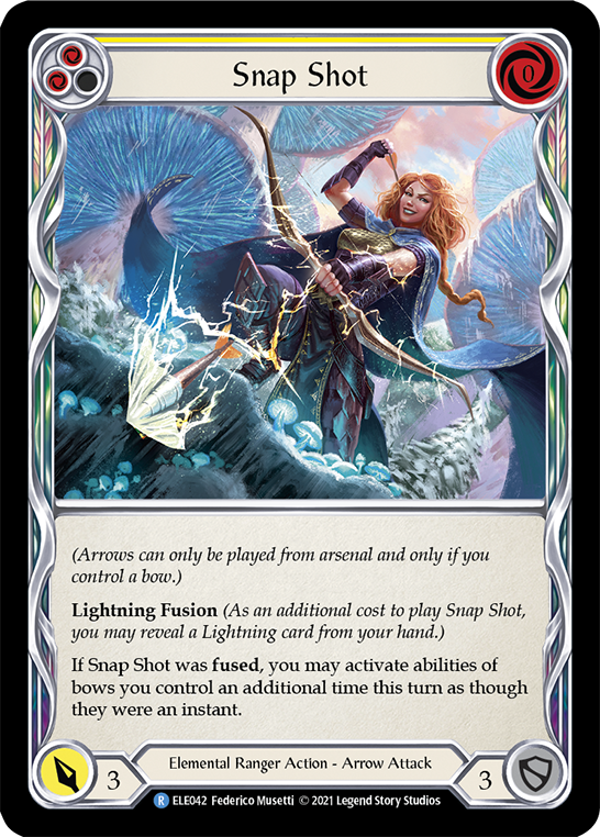 Snap Shot (Yellow) [ELE042] (Tales of Aria)  1st Edition Rainbow Foil | Webway Games
