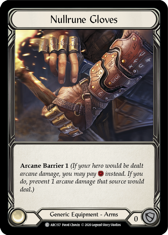 Nullrune Gloves [ARC157] Unlimited Rainbow Foil | Webway Games
