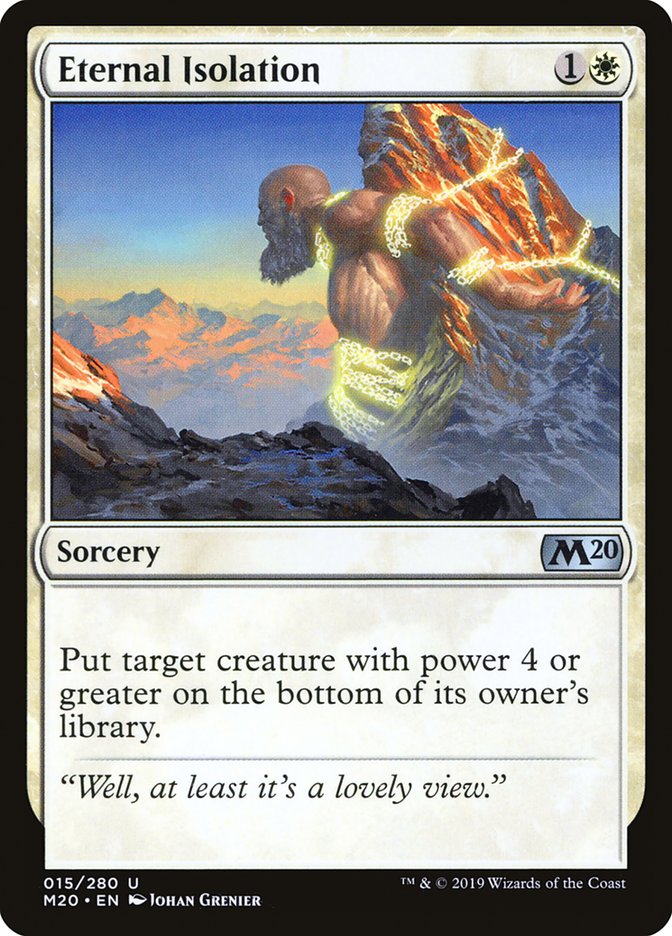 Eternal Isolation [Core Set 2020] | Webway Games