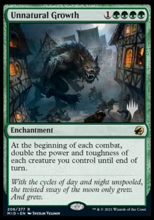 Unnatural Growth (Promo Pack) [Innistrad: Midnight Hunt Promos] | Webway Games