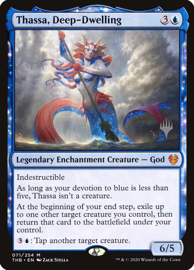 Thassa, Deep-Dwelling (Promo Pack) [Theros Beyond Death Promos] | Webway Games