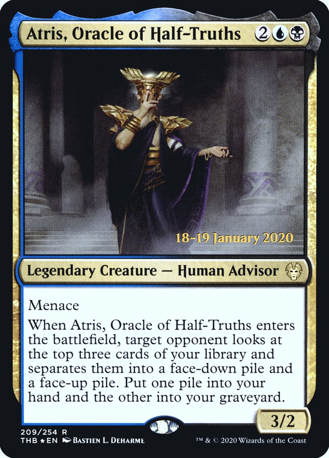 Atris, Oracle of Half-Truths [Theros Beyond Death Prerelease Promos] | Webway Games