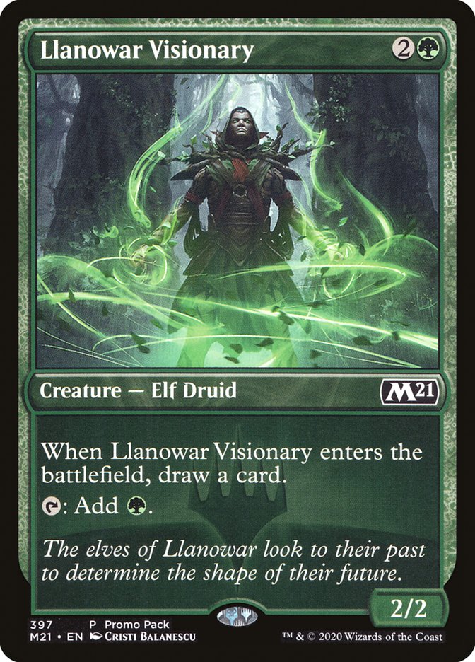 Llanowar Visionary (Promo Pack) [Core Set 2021 Promos] | Webway Games