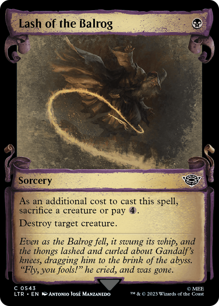 Lash of the Balrog [The Lord of the Rings: Tales of Middle-Earth Showcase Scrolls] | Webway Games