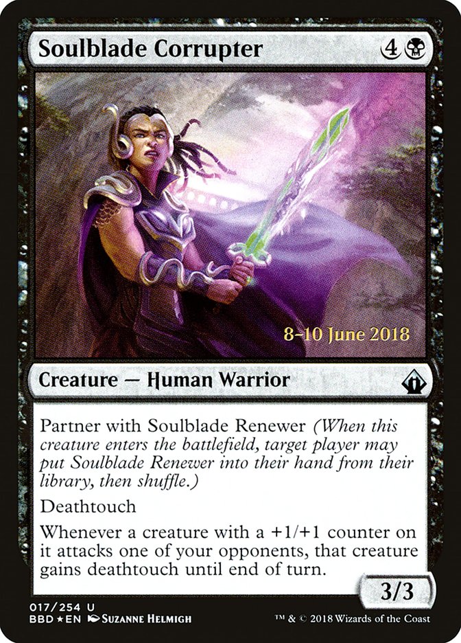 Soulblade Corrupter  (Prerelease) [Battlebond Prerelease Promos] | Webway Games