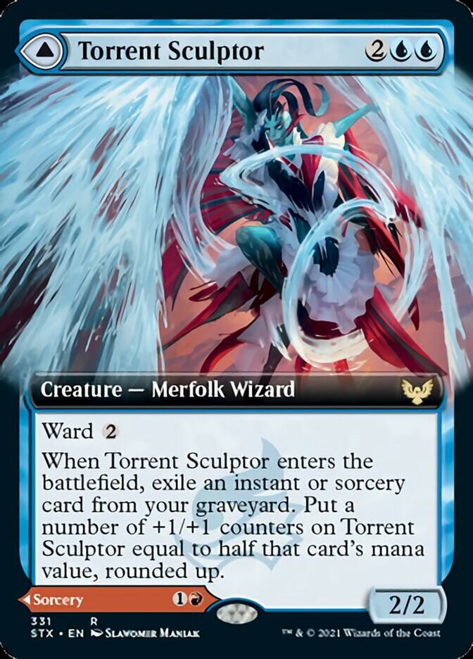 Torrent Sculptor // Flamethrower Sonata (Extended) [Strixhaven: School of Mages] | Webway Games