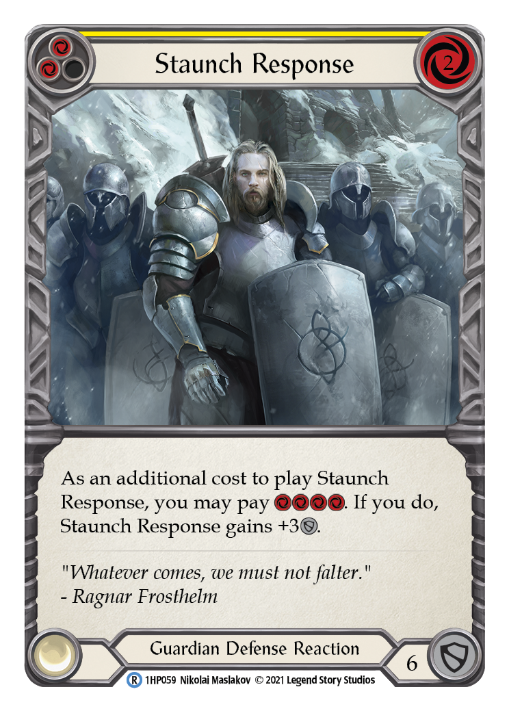 Staunch Response (Yellow) [1HP059] | Webway Games