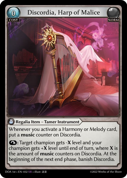 Discordia, Harp of Malice (032) [Dawn of Ashes: 1st Edition] | Webway Games
