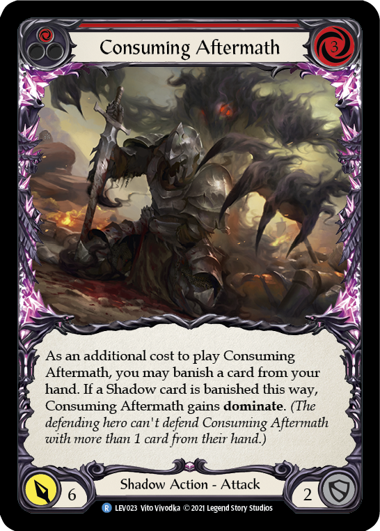 Consuming Aftermath (Red) [LEV023] (Monarch Levia Blitz Deck) | Webway Games