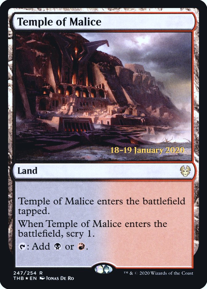 Temple of Malice [Theros Beyond Death Prerelease Promos] | Webway Games