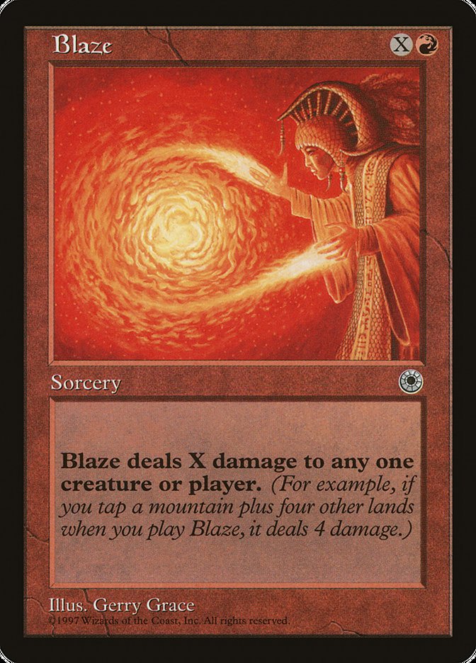 Blaze (No Flavor Text) [Portal] | Webway Games