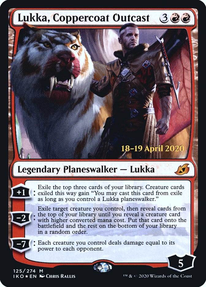 Lukka, Coppercoat Outcast  [Ikoria: Lair of Behemoths Prerelease Promos] | Webway Games