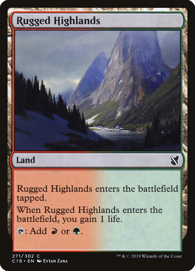 Rugged Highlands [Commander 2019] | Webway Games