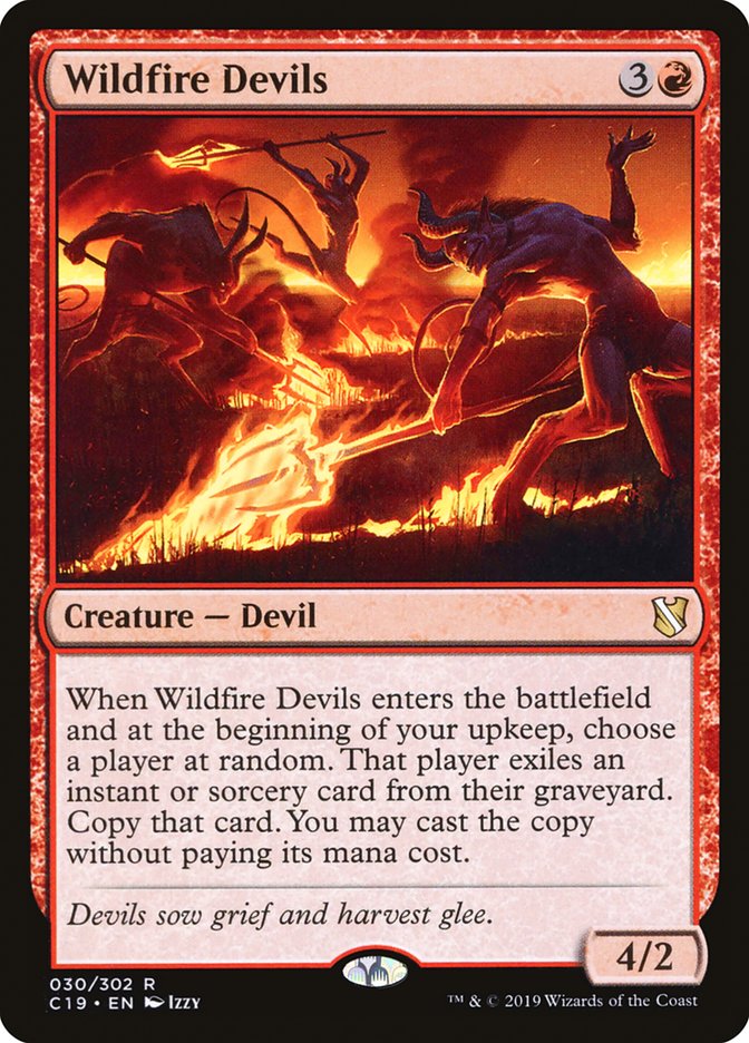 Wildfire Devils [Commander 2019] | Webway Games