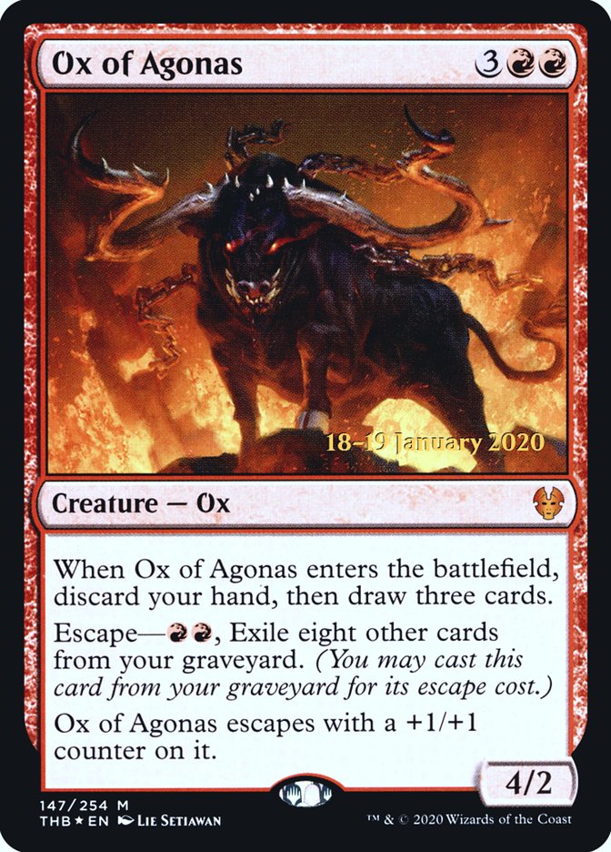Ox of Agonas [Theros Beyond Death Prerelease Promos] | Webway Games