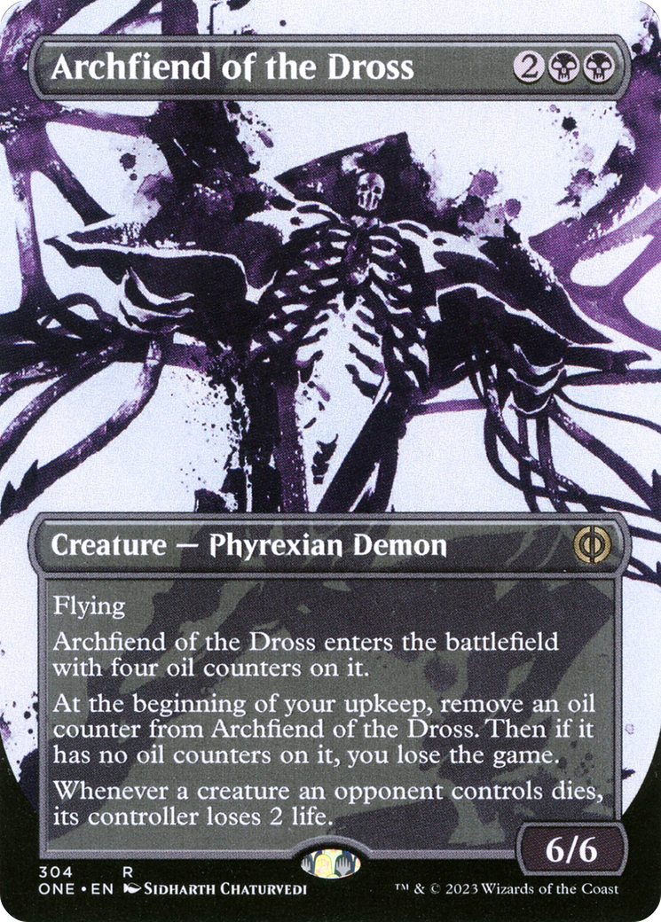 Archfiend of the Dross (Borderless Ichor) [Phyrexia: All Will Be One] | Webway Games