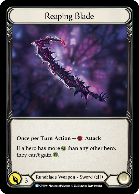 Reaping Blade [CRU140] 1st Edition Cold Foil | Webway Games