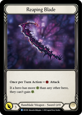 Reaping Blade [CRU140] 1st Edition Cold Foil
