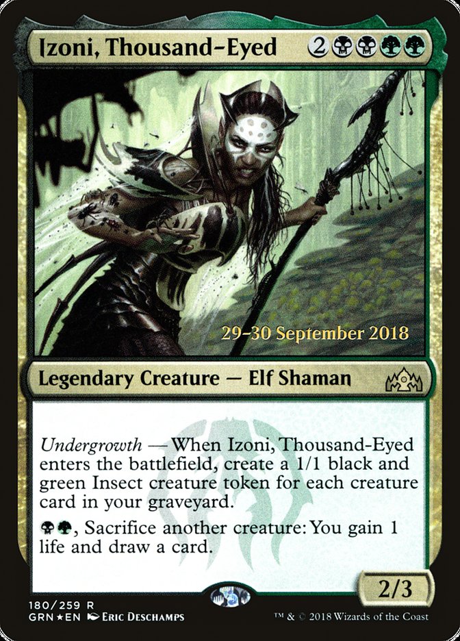 Izoni, Thousand-Eyed  (Prerelease) [Guilds of Ravnica Prerelease Promos] | Webway Games
