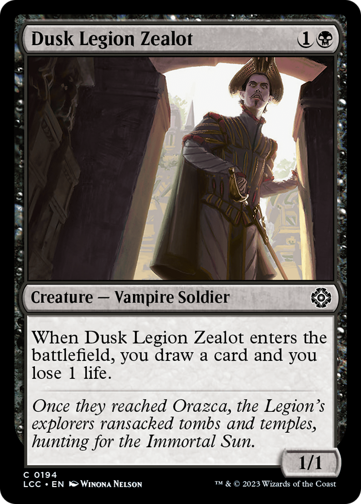 Dusk Legion Zealot [The Lost Caverns of Ixalan Commander] | Webway Games