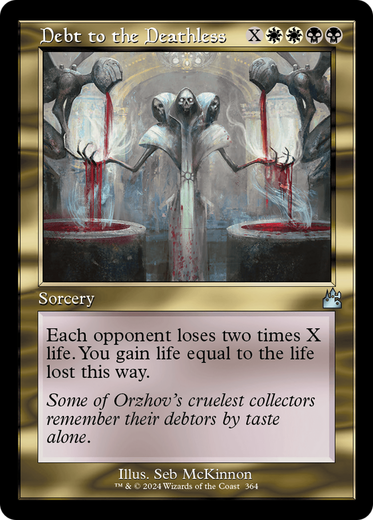 Debt to the Deathless (Retro Frame) [Ravnica Remastered] | Webway Games