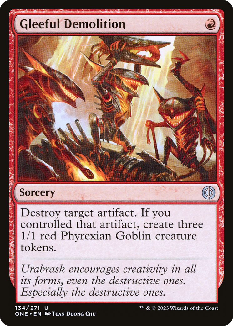 Gleeful Demolition [Phyrexia: All Will Be One] | Webway Games