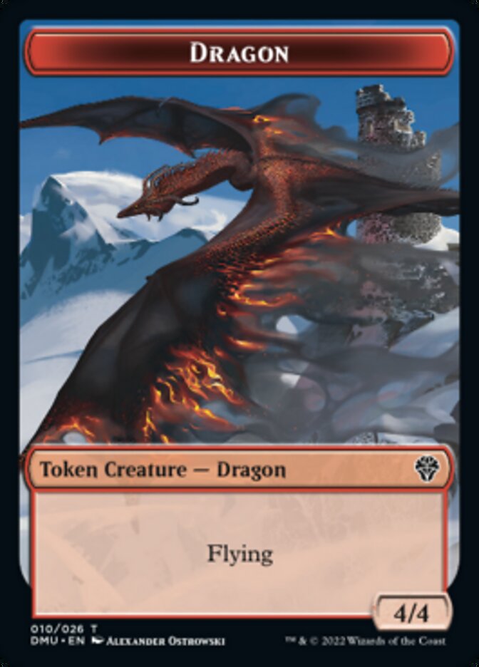 Phyrexian // Dragon Double-sided Token [Dominaria United Tokens] | Webway Games