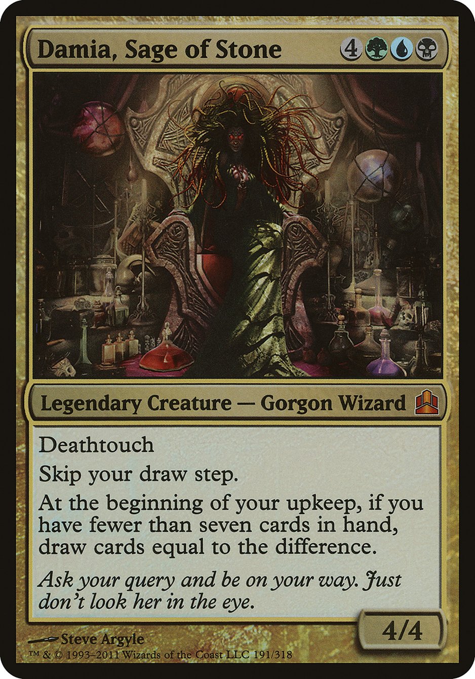 Damia, Sage of Stone (Oversized) [Commander 2011 Oversized] | Webway Games