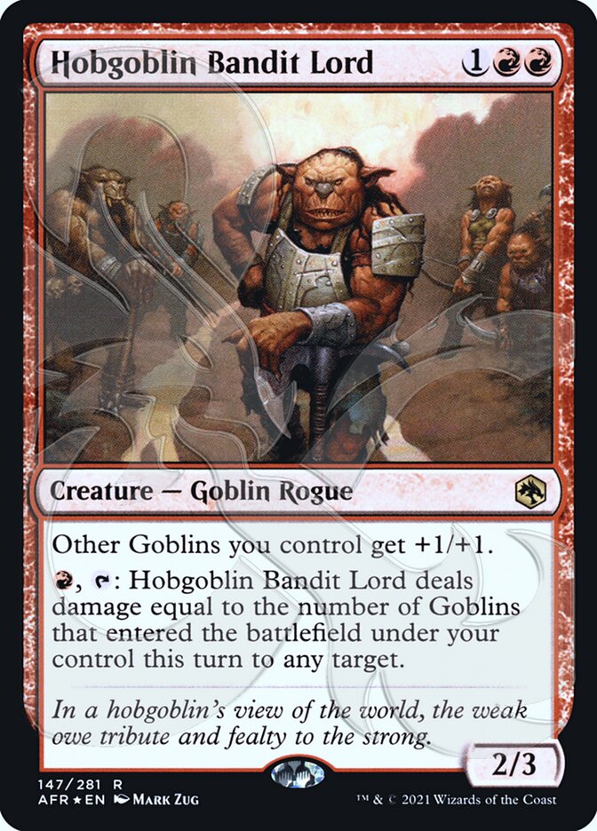 Hobgoblin Bandit Lord (Ampersand Promo) [Dungeons & Dragons: Adventures in the Forgotten Realms Promos] | Webway Games