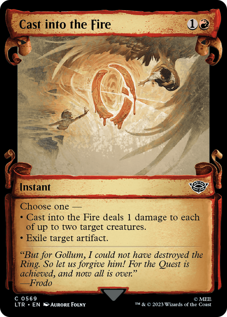 Cast into the Fire [The Lord of the Rings: Tales of Middle-Earth Showcase Scrolls] | Webway Games