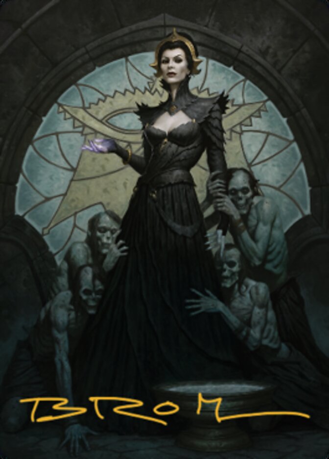 Liliana of the Veil Art Card (Gold-Stamped Signature) [Dominaria United Art Series] | Webway Games