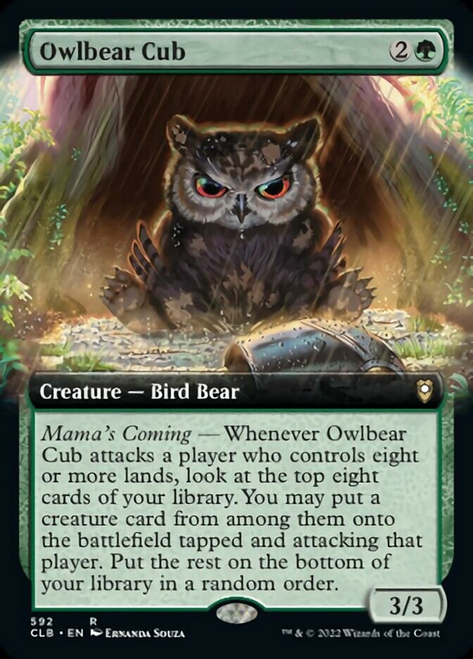 Owlbear Cub (Extended Art) [Commander Legends: Battle for Baldur's Gate] | Webway Games