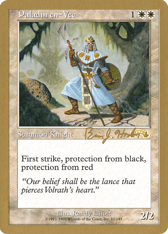 Paladin en-Vec (Brian Hacker) [World Championship Decks 1998] | Webway Games