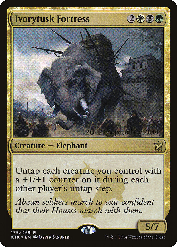 Ivorytusk Fortress  (Prerelease) [Khans of Tarkir Prerelease Promos] | Webway Games