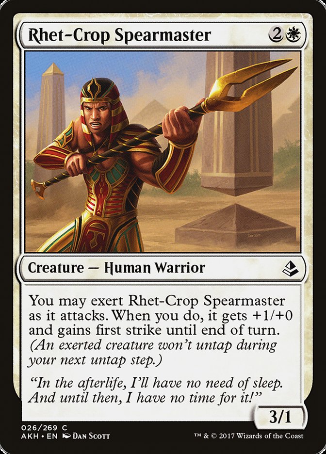 Rhet-Crop Spearmaster [Amonkhet] | Webway Games