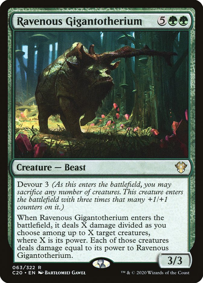 Ravenous Gigantotherium [Commander 2020] | Webway Games