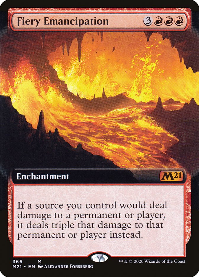 Fiery Emancipation (Extended Art) [Core Set 2021] | Webway Games