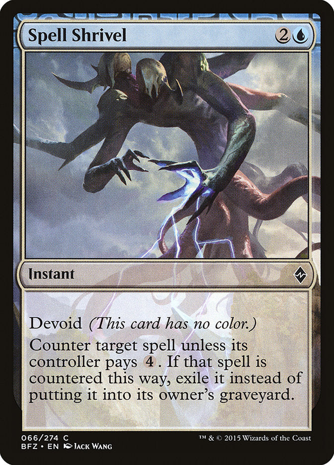 Spell Shrivel [Battle for Zendikar] | Webway Games
