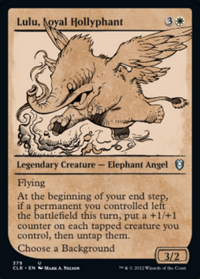 Lulu, Loyal Hollyphant (Showcase) [Commander Legends: Battle for Baldur's Gate] | Webway Games