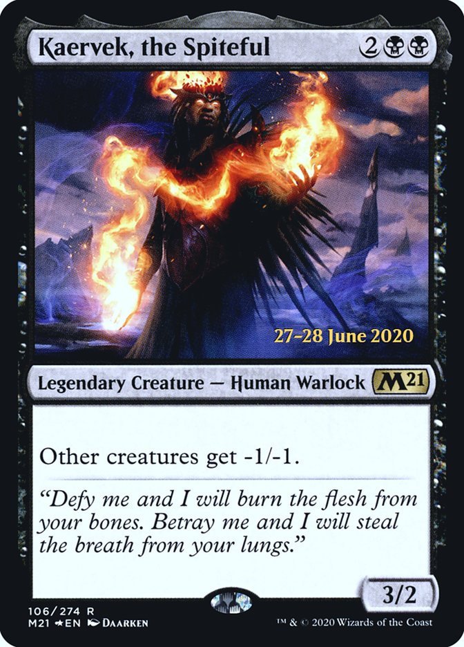 Kaervek, the Spiteful  [Core Set 2021 Prerelease Promos] | Webway Games